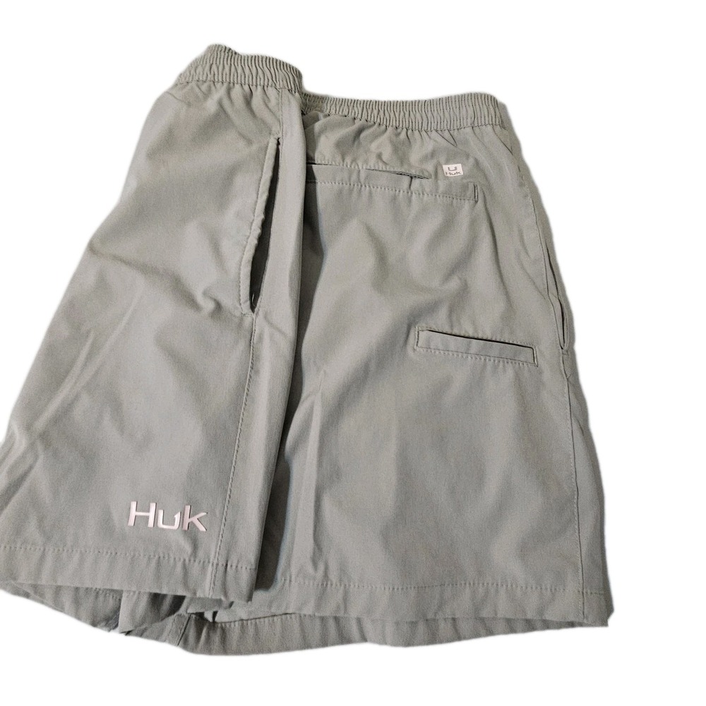 Huk Pursuit Volley Shorts Blue Womens Medium Blue Gym Lightweight Stretch Pocket